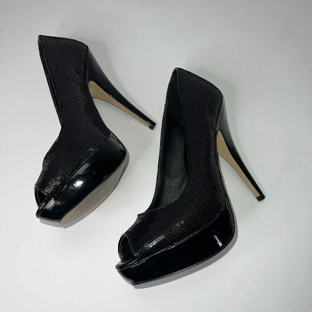 ALDO Sequins Platform Heels 8